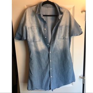 Denim Button Down Dress
